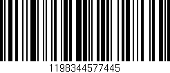 Código de barras (EAN, GTIN, SKU, ISBN): '1198344577445'
