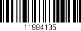 Código de barras (EAN, GTIN, SKU, ISBN): '11984135'