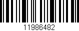 Código de barras (EAN, GTIN, SKU, ISBN): '11986482'