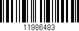 Código de barras (EAN, GTIN, SKU, ISBN): '11986483'