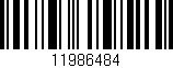 Código de barras (EAN, GTIN, SKU, ISBN): '11986484'
