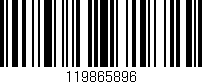 Código de barras (EAN, GTIN, SKU, ISBN): '119865896'