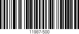Código de barras (EAN, GTIN, SKU, ISBN): '11987-500'