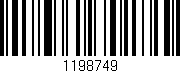 Código de barras (EAN, GTIN, SKU, ISBN): '1198749'