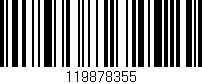 Código de barras (EAN, GTIN, SKU, ISBN): '119878355'