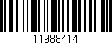 Código de barras (EAN, GTIN, SKU, ISBN): '11988414'