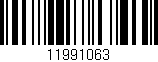 Código de barras (EAN, GTIN, SKU, ISBN): '11991063'