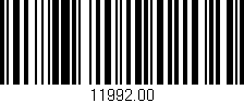 Código de barras (EAN, GTIN, SKU, ISBN): '11992.00'