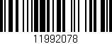 Código de barras (EAN, GTIN, SKU, ISBN): '11992078'