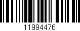 Código de barras (EAN, GTIN, SKU, ISBN): '11994476'