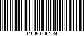 Código de barras (EAN, GTIN, SKU, ISBN): '1199507001.34'