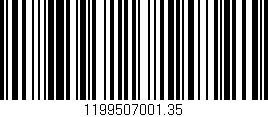 Código de barras (EAN, GTIN, SKU, ISBN): '1199507001.35'
