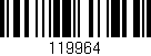 Código de barras (EAN, GTIN, SKU, ISBN): '119964'
