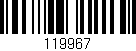 Código de barras (EAN, GTIN, SKU, ISBN): '119967'