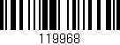 Código de barras (EAN, GTIN, SKU, ISBN): '119968'