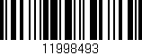 Código de barras (EAN, GTIN, SKU, ISBN): '11998493'