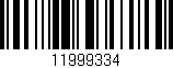 Código de barras (EAN, GTIN, SKU, ISBN): '11999334'