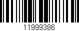 Código de barras (EAN, GTIN, SKU, ISBN): '11999386'