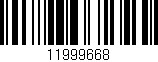 Código de barras (EAN, GTIN, SKU, ISBN): '11999668'