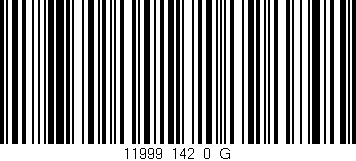 Código de barras (EAN, GTIN, SKU, ISBN): '11999_142_0_G'
