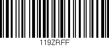 Código de barras (EAN, GTIN, SKU, ISBN): '119ZRFF'