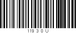 Código de barras (EAN, GTIN, SKU, ISBN): '119_3_0_U'