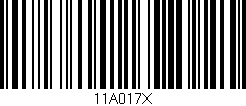 Código de barras (EAN, GTIN, SKU, ISBN): '11A017X'