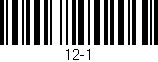 Código de barras (EAN, GTIN, SKU, ISBN): '12-1'