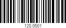 Código de barras (EAN, GTIN, SKU, ISBN): '120.0501'