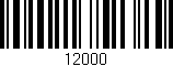 Código de barras (EAN, GTIN, SKU, ISBN): '12000'