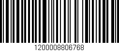 Código de barras (EAN, GTIN, SKU, ISBN): '1200008806768'