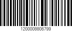 Código de barras (EAN, GTIN, SKU, ISBN): '1200008806799'