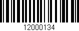 Código de barras (EAN, GTIN, SKU, ISBN): '12000134'