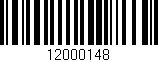 Código de barras (EAN, GTIN, SKU, ISBN): '12000148'