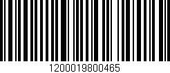 Código de barras (EAN, GTIN, SKU, ISBN): '1200019800465'
