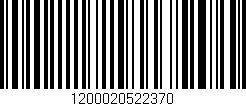 Código de barras (EAN, GTIN, SKU, ISBN): '1200020522370'