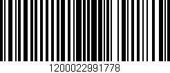 Código de barras (EAN, GTIN, SKU, ISBN): '1200022991778'