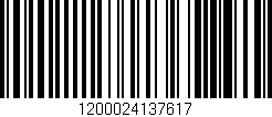 Código de barras (EAN, GTIN, SKU, ISBN): '1200024137617'
