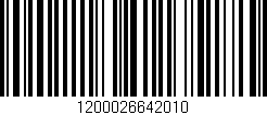 Código de barras (EAN, GTIN, SKU, ISBN): '1200026642010'