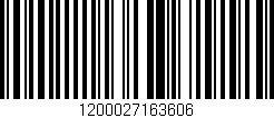 Código de barras (EAN, GTIN, SKU, ISBN): '1200027163606'