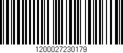 Código de barras (EAN, GTIN, SKU, ISBN): '1200027230179'