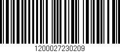 Código de barras (EAN, GTIN, SKU, ISBN): '1200027230209'