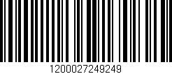 Código de barras (EAN, GTIN, SKU, ISBN): '1200027249249'