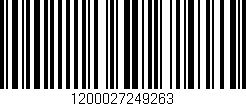 Código de barras (EAN, GTIN, SKU, ISBN): '1200027249263'