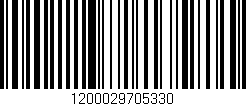 Código de barras (EAN, GTIN, SKU, ISBN): '1200029705330'