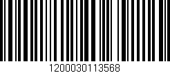 Código de barras (EAN, GTIN, SKU, ISBN): '1200030113568'