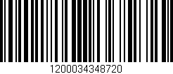 Código de barras (EAN, GTIN, SKU, ISBN): '1200034348720'