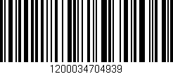Código de barras (EAN, GTIN, SKU, ISBN): '1200034704939'