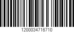 Código de barras (EAN, GTIN, SKU, ISBN): '1200034716710'