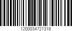 Código de barras (EAN, GTIN, SKU, ISBN): '1200034721318'